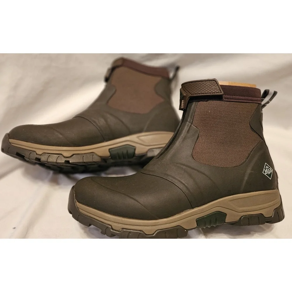 NWOT The Origional Muck Apex Mid Ankle Zip Suze 11 Brown Outdoor Hunting